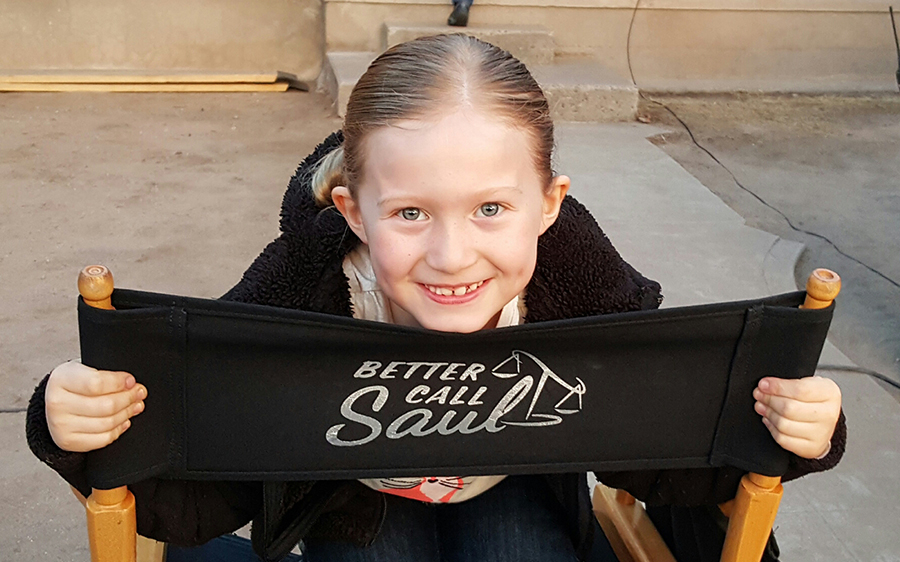 Abigail Zoe Lewis on set Better Call Saul